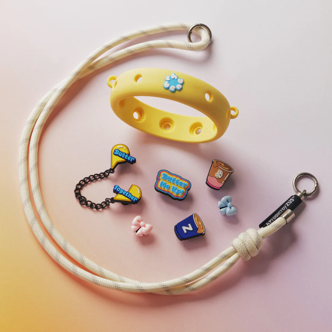 ZUS® Chubee™ Cup Sleeve + Charms | Butter Sky - Image 4